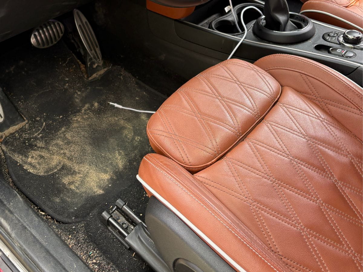 Mini Cooper voor reiniging